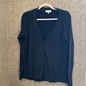 Michael Stars Black Button-Up Cardigan